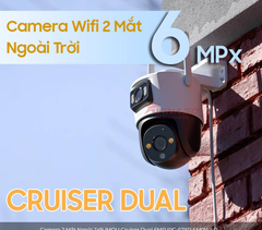 Camera Wifi iMOU  6MP IPC-S7XP-6M0WED ((6MP, 2 ống kính, Xoay 360, đàm thoại 2 chiều); 24T