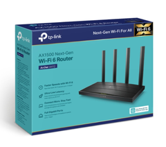 Bộ WIFI 6 băng tần kép TP-LINK _Archer AX12 - AX1500Mbps/ 4 Anteng; 24T