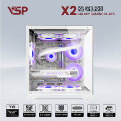Vỏ case VSP X2 GALAXY White ( 345x270x375)mm; 12T