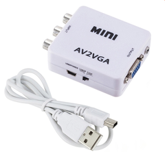 Hộp chuyển AV-->VGA MINI; 01T