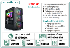 Mainboard Z690M | I9 13900K | Ram4 32G | SSD 500GB | Case game | PSU 850W | Card RTX 4060 8GB | Tản nhiệt led | BH: 36T