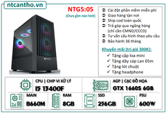 Mainboard B660M | I5 13400F | Ram4 8G | SSD 256GB | Case game | PSU 600W | Card GTX 1660S 6GB | Tản nhiệt led | BH: 36T