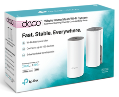 Thiết bị thu phát Wifi 2,4/5GHz,TP LINK _ Deco E4 (2Pack); 24T