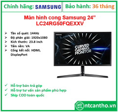 Màn hình Cong Samsung LC24RG50FQEXXV  (23.5 inch/FHD/HDMI/144Hz/4ms); 24T