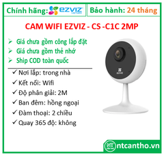 Cam wifi EZVIZ - CS -C1C (1080P, H.265); 24T