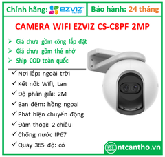 Camera WIFI EZVIZ CS-C8PF (2MP,W1, ống kính kép, cảnh báo chuyển động ; 24T