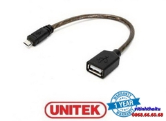 Cáp USB OTG 2.0 -> Micro USB Unitek (Y-C 438) (*)