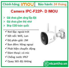 Camera IPC-F22P- D IMOU; 24T