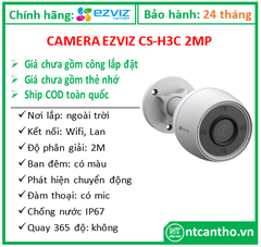 Camera EZVIZ CS-H3C ( 2MP, 2.8mm, Color Night); 24T