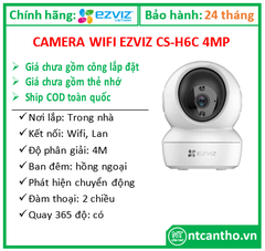 Camera Ezviz CS-H6c Pro 2K+ ( 4MP, 4mm, 10m); 24T