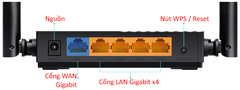 Bộ định tuyến TP-LINK, 2,4GHz/5GHz_Archer C64 --> phát wifi; 24T