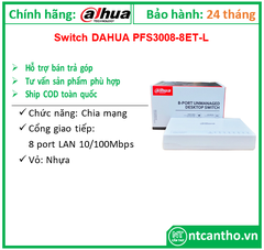 Switch 8P/100 DSS - PFS3008-8ET-L; 24T