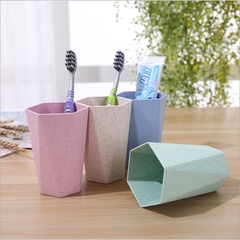 Cốc đánh răng uống nước lúa mạch lục giác