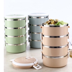 Cặp lồng cơm Lúa mạch 4 tầng