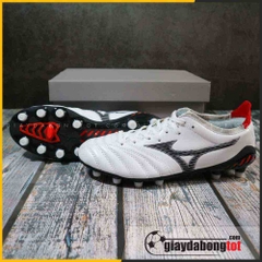 Giày đá bóng Mizuno Neo 3 FG trắng vạch đen | Da mềm