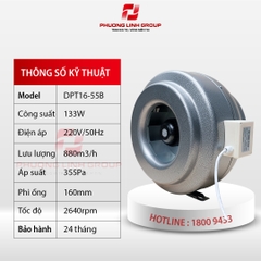 Quạt thông gió nối ống DPT16-55B