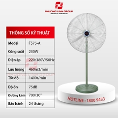 Quạt cây đứng công nghiệp FS75-A