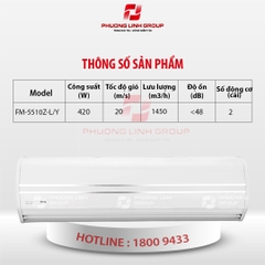 Quạt chắn gió công nghiệp FM5510Z-L/Y