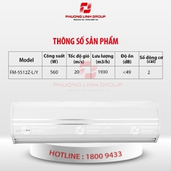 Quạt chắn gió kho lạnh FM5512Z-L/Y