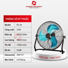 Quạt sàn công nghiệp 35W FE-30