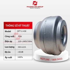 Quạt thông gió âm trần DPT12-45B