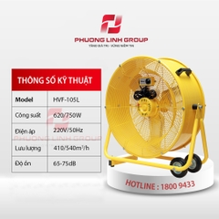 Quạt thông gió di động HVF-105L (42