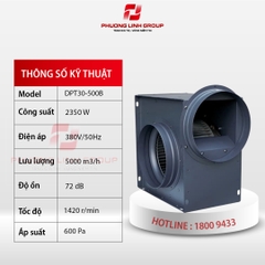 Quạt thông gió nối ống lưu lượng lớn DPT30-500B