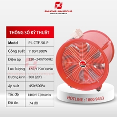 QUẠT THÔNG GIÓ PL-CTF-50-P LOẠI TAY CẦM