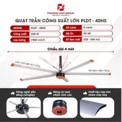 Quạt trần nhà xưởng PLDT-40HS