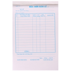 Lốc 10 Quyển Hóa Đơn Bán Lẻ 13 x 19 cm