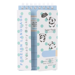 Sổ Từ Vựng Lò Xo Hình Gấu Trúc (7.6 x 13 cm)