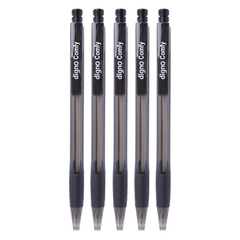 Vỉ 5 Cây Viết Bi Gel Bấm Digno Comfy - Mực Đen