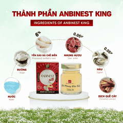 Tổ Yến Nhung Hươu Chưng Sẵn Anbinest King (Hũ 70ml)