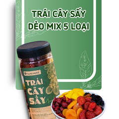 Trái cây sấy dẻo mix 5 loại hoa quả- hũ 400gr