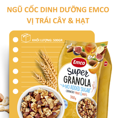 Ngũ cốc Emco không thêm đường vị trái cây và các loại hạt túi 500gr