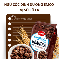 Ngũ cốc Emco không thêm đường vị socola túi 500gr