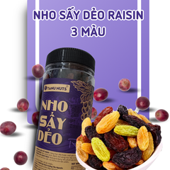 Nho khô Raisins 3 màu- hũ 350gr