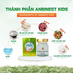 Tổ Yến Nhung Hươu Chưng Sẵn Anbinest Kids (Hũ 70ml)