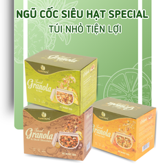 Ngũ cốc granola siêu hạt, gói nhỏ tiện lợi- Hộp 10 gói 350gr