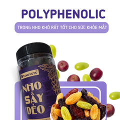 Nho khô Raisins 3 màu- hũ 350gr
