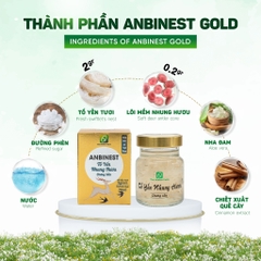 Tổ Yến Nhung Hươu Chưng Sẵn Anbinest Gold - Khay Quà Tặng 6 Hũ