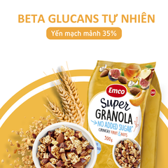 Ngũ cốc Emco không thêm đường vị trái cây và các loại hạt túi 500gr