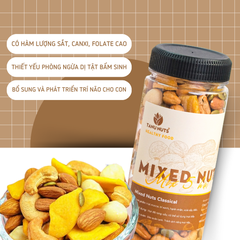 Hạt dinh dưỡng mix 5 loại- hũ 350gr ( bí xanh, hạnh nhân, macca, hạt điều, xoài sấy)