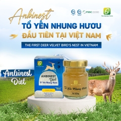 Tổ Yến Nhung Hươu Chưng Sẵn Anbinest Diet (Hũ 70ml)