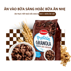 Ngũ cốc Emco không thêm đường vị socola túi 500gr