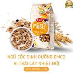 Ngũ cốc Emco vị hoa quả nhiệt đới túi 750gr