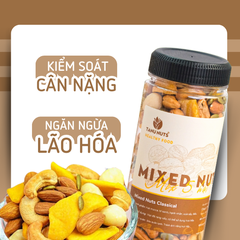 Hạt dinh dưỡng mix 5 loại- hũ 350gr ( bí xanh, hạnh nhân, macca, hạt điều, xoài sấy)