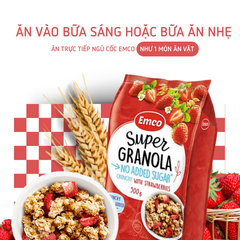 Ngũ cốc Emco không thêm đường vị dâu túi 500gr