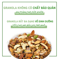 Ngũ cốc granola siêu hạt, gói nhỏ tiện lợi- Hộp 10 gói 350gr