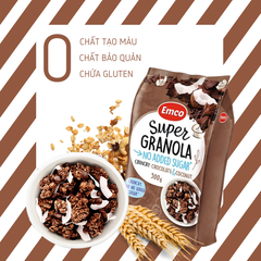 Ngũ cốc Emco không thêm đường vị socola và dừa túi 500gr